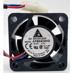 DELTA AFB0424HD 24V 0.11A 2wires Cooling Fan