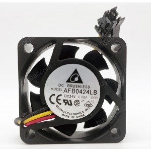 Delta AFB0424LB 24V 0.08A 3wires Cooling Fan