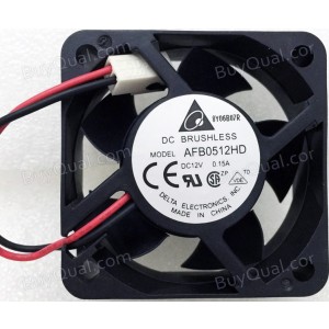 DELTA AFB0512HD 12V 0.15A  2wires Cooling Fan