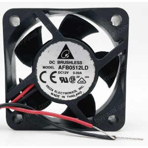Delta AUB0512LD 12V 0.09A 2wires Cooling Fan