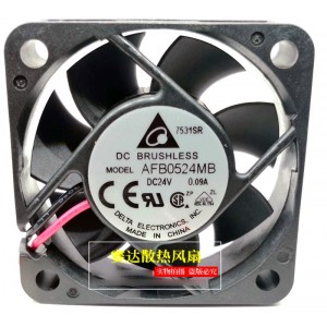 Delta AFB0524MB 24V 0.09A 2wires Cooling Fan