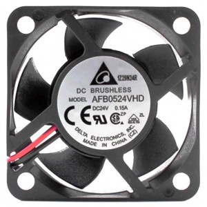 DELTA AFB0524VHD AFB0524VHD-R00 24V 0.15A 2wires 3wires Cooling Fan