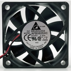 Delta AFB0605HC 5V 0.4A  2wires Cooling Fan