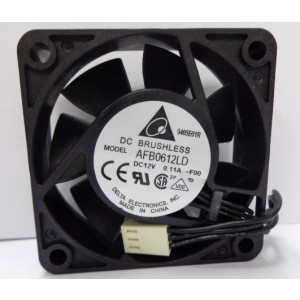 DELTA AFB0612LD AFB0612LD-F00 12V 0.11A 3wires Cooling Fan
