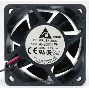 DELTA AFB0624EH AFB0624EH-A 24V 0.36A 2wires Cooling Fan