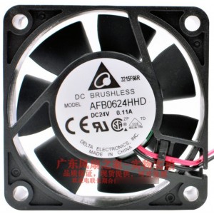 Delta AFB0624HHD 24V 0.11A 2wires Cooling Fan