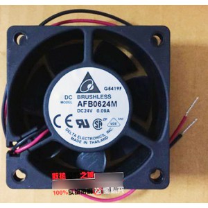 DELTA AFB0624M 24V 0.09A 2wires Cooling Fan