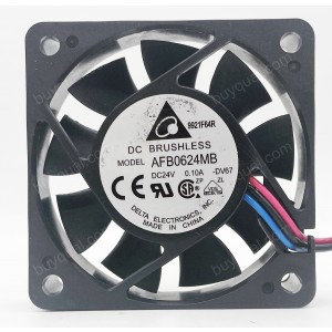 DELTA AFB0624MB 24V 0.1A 3wires Cooling Fan