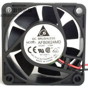 Delta AFB0624MD 24V 0.06A 2wires Cooling Fan