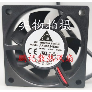 Delta AFB0624SHD 24V 0.20A 2wires Cooling Fan