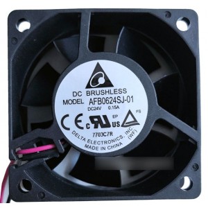 DELTA AFB0624SJ AFB0624SJ-01 24V 0.15A 2wires Cooling Fan 