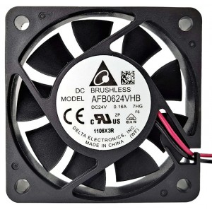 Delta AFB0624VHB 24V 0.16A 2wires Cooling Fan