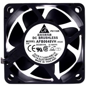 Delta AFB0648VH 48V 0.14A 2wires 3wires Cooling Fan