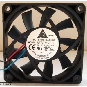 DELTA AFB0712HC 12V 0.33A 2.64W 3wires Cooling Fan