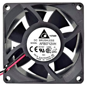 DELTA AFB0712VH-A 12V 0.56A 2wires Cooling Fan