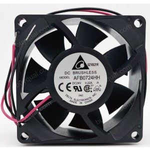 DELTA AFB0724HH 24V 0.22A 2wires cooling fan
