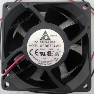 DELTA AFB0724VH 24V 0.33A 2wires Cooling Fan - Original New