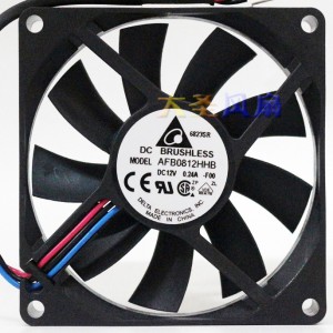 DELTA AFB0812HHB 12V 0.24A 2wires Cooling Fan