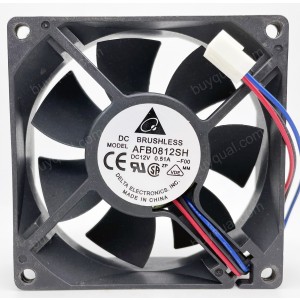 DELTA AFB0812SH AFB0812SH-R00 AFB0812SH-F00 12V 0.51A 3wires 4wires Cooling Fan