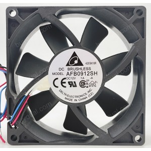 DELTA AFB0912SH 12V 1A 2wires 3wires 4wires Cooling Fan