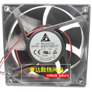 DELTA AFB1212EE-01 12V 1.60A 2wires Cooling Fan