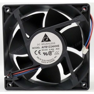 DELTA AFB1224HHE -R00 24V 0.45A 2wires 3wires Cooling Fan