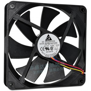 Delta AFB1412H 12V 0.5A 6W 4wires Cooling Fan
