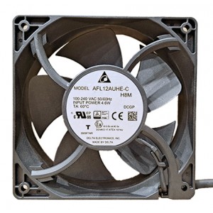 Delta AFL12AUHE-C 100-240V 4.6W 2wires Cooling Fan 