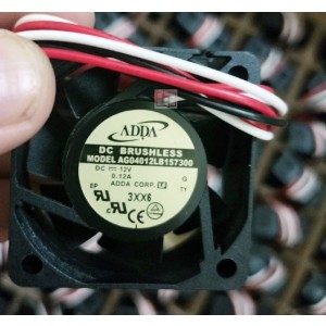 ADDA AG04012LB157300 12V 0.12A 3wires Cooling Fan 