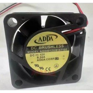 ADDA AG04012UB157100 12V 0.24A 2wires Cooling Fan