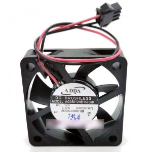 ADDA AG05012HB157000 12V 0.17A 2wires Cooling Fan