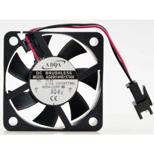 ADDA AG05014HB157000 13.5V 0.17A 2wires Cooling Fan 