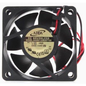 ADDA AG06012DB207100 12V 0.16A 2wires Cooling Fan 