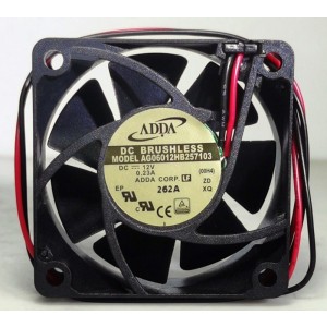 ADDA AG06012HB257103 12V 0.23A 2wires Cooling Fan