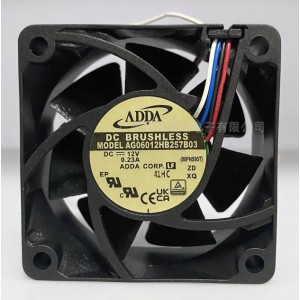 ADDA AG06012HB257B03 12V 0.23A 4wires Cooling Fan