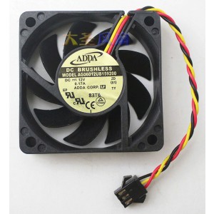 ADDA AG06012UB159200 12V 0.17A 3wires Cooling Fan