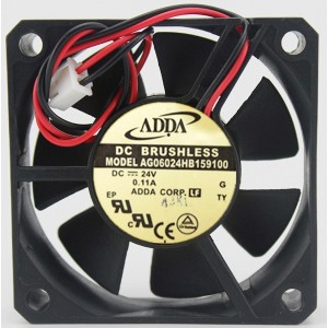 ADDA AG06024HB159100 24V 0.11A 2wires Cooling Fan