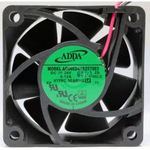 ADDA AG06024HX257003 24V 0.12A  2wires Cooling Fan