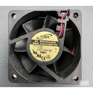 ADDA AG06024UB207100 24V 0.19A 2wires Cooling Fan 