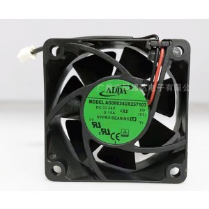 ADDA AG06024UX257103 24V 0.15A 2wires Cooling Fan