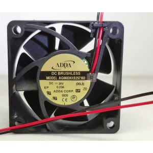 ADDA AG06024XB257103 24V 0.23A  2wires Cooling Fan - Original New