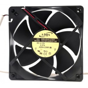 ADDA AG12012UB257100 12V 0.57A  2wires Cooling Fan