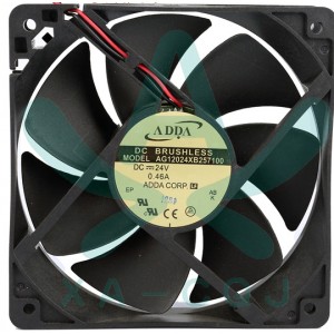 ADDA AG12024XB257100 24V 0.46A 2wires Cooling Fan