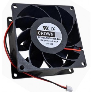 CROWN AGB08038-24H 24V 0.75A 2wires Cooling Fan 