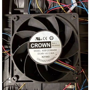 CROWN AGB12038B48M 48V 0.9A 4wires Cooling Fan