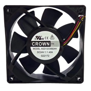 CROWN AGD12038B24H 24V 1.40A 4wires Cooling Fan
