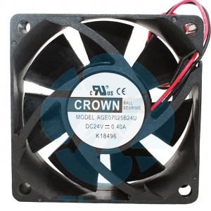 CROWN AGE07025B24U 24V 0.40A 2wires Cooling Fan