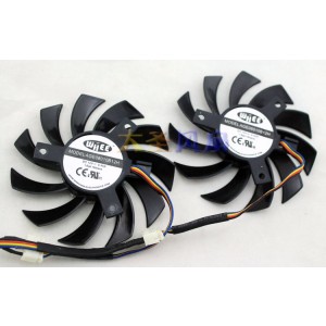 WHEE AGE08010B12H 12V 0.40A 4wires Cooling Fan