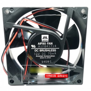 Aromat AIF841714 12V 70mA 2wires Cooling Fan 