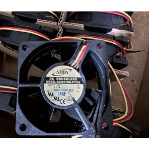 ADDA AQ0612HB-A72GL 12V 0.23A 3wires Cooling Fan 